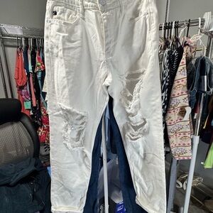 KanCan White Distressed Women Jeans
